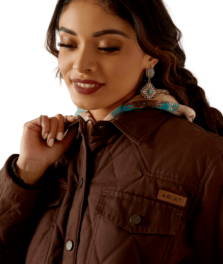 Ariat Women's Mole Grizzly Quilted Barn Jacket