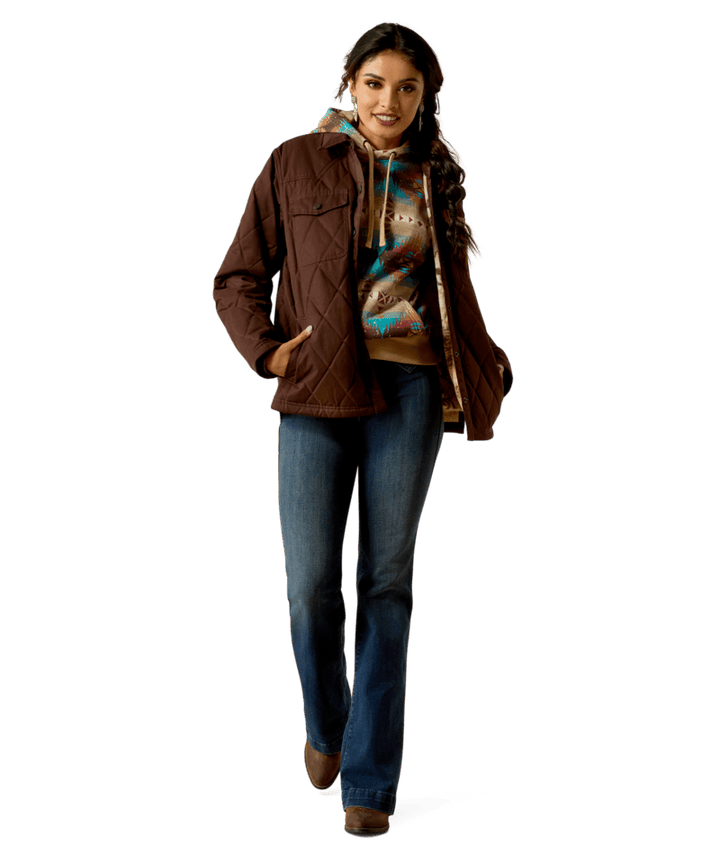 Ariat Women's Mole Grizzly Quilted Barn Jacket