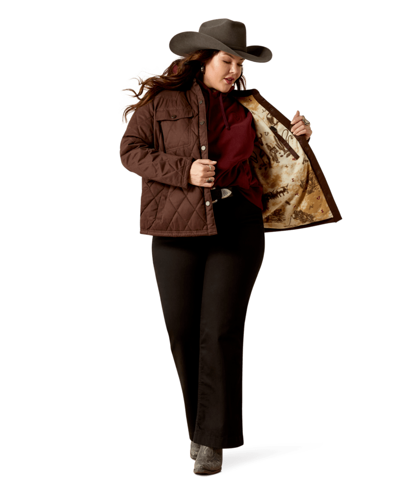 Ariat Women's Mole Grizzly Quilted Barn Jacket