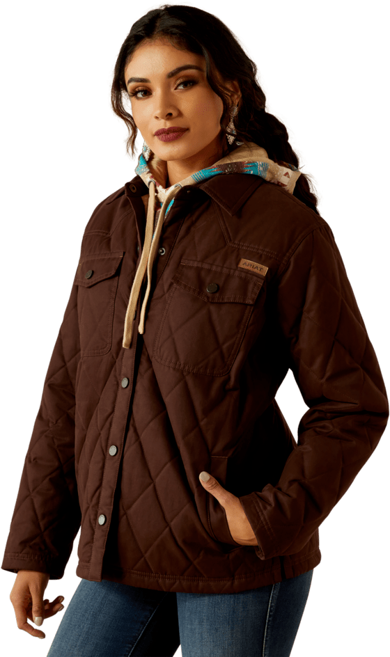 Ariat Women's Mole Grizzly Quilted Barn Jacket