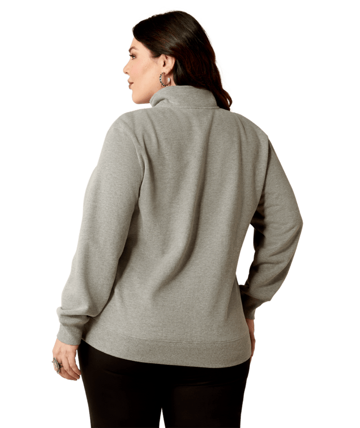 Ariat Women's Heather Grey 1/2 Zip Sweatshirt