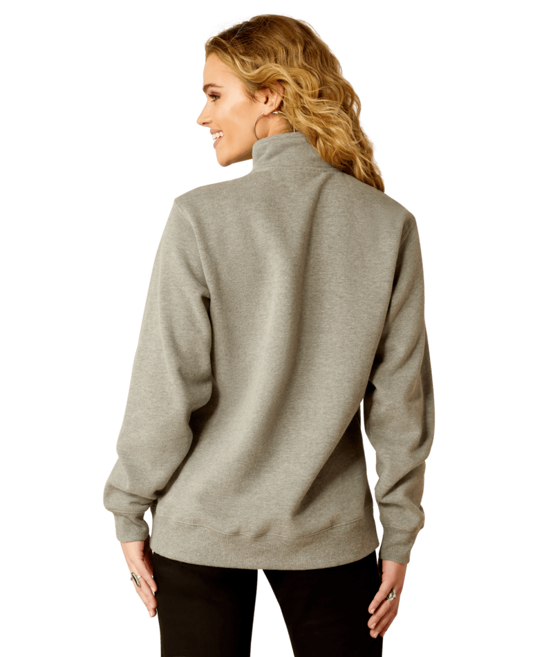 Ariat Women's Heather Grey 1/2 Zip Sweatshirt