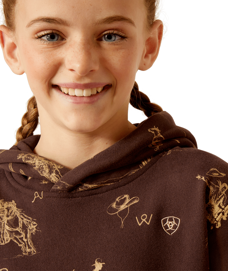 Ariat Girl's Ranch Scene Hoodie