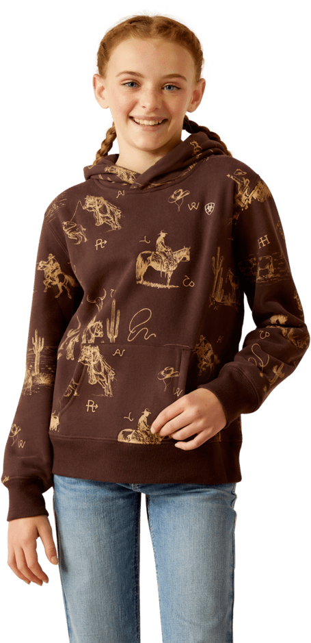 Ariat Girl's Ranch Scene Hoodie