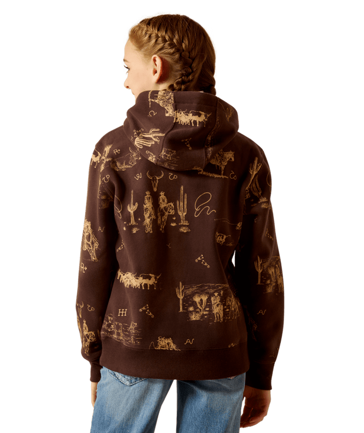 Ariat Girl's Ranch Scene Hoodie