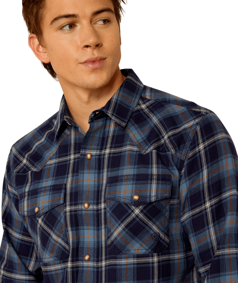 Ariat Men's Blue Hugo Retro Fit Shirt