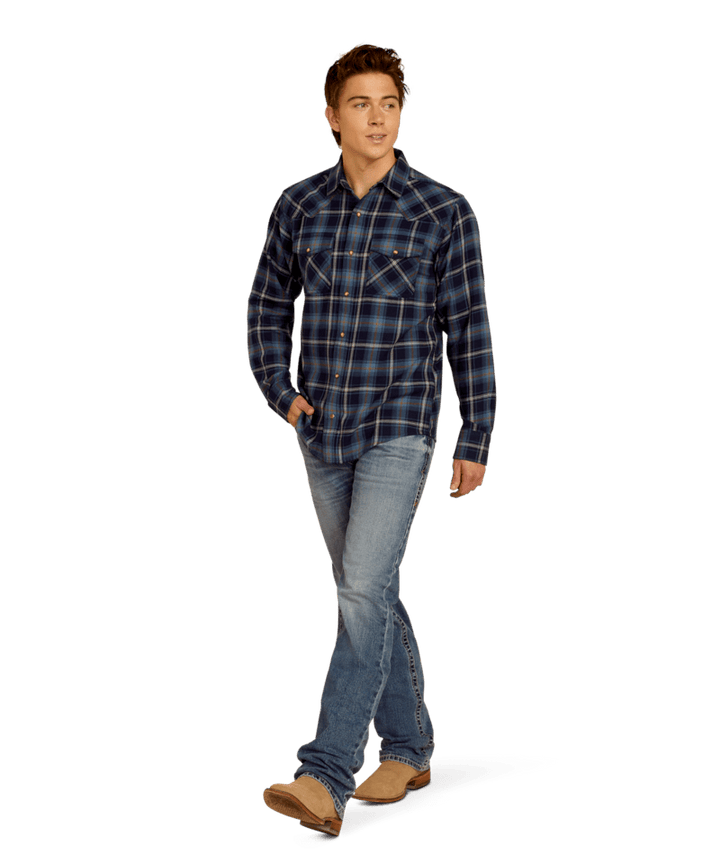 Ariat Men's Blue Hugo Retro Fit Shirt