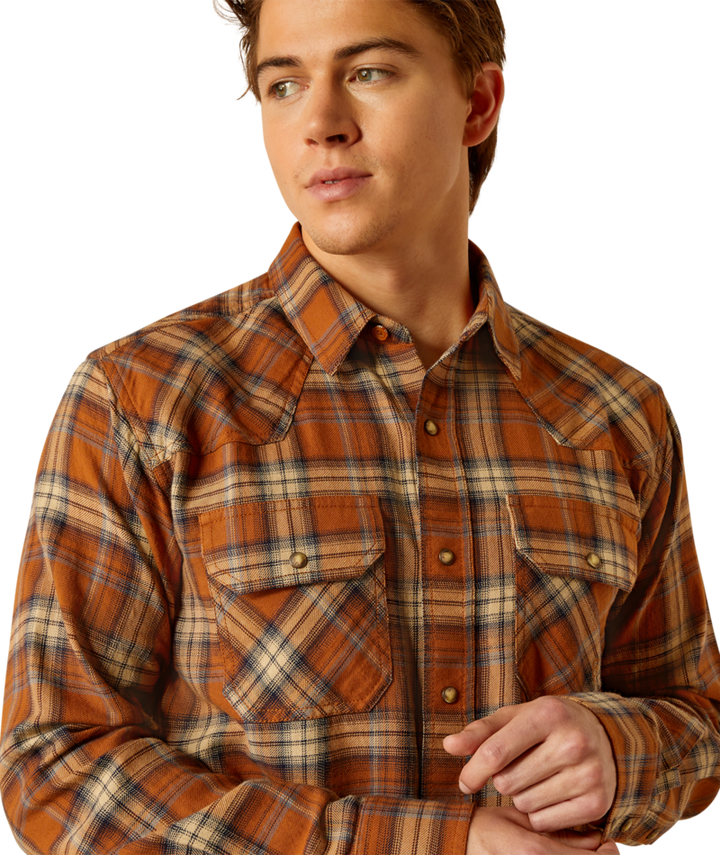 Ariat Men's Roasted Pecan Haiden Retro Fit Shirt