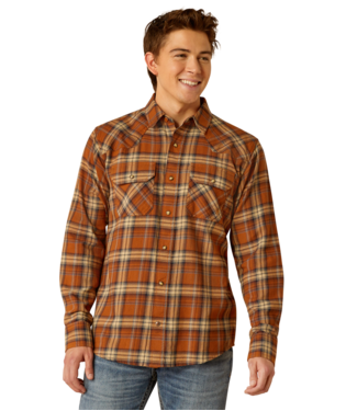 Ariat Men's Roasted Pecan Haiden Retro Fit Shirt