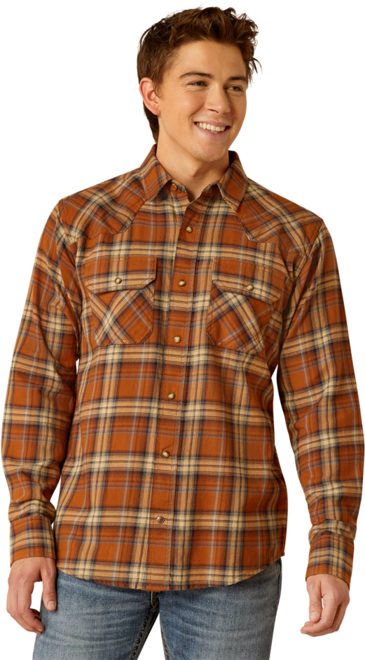 Ariat Men's Roasted Pecan Haiden Retro Fit Shirt