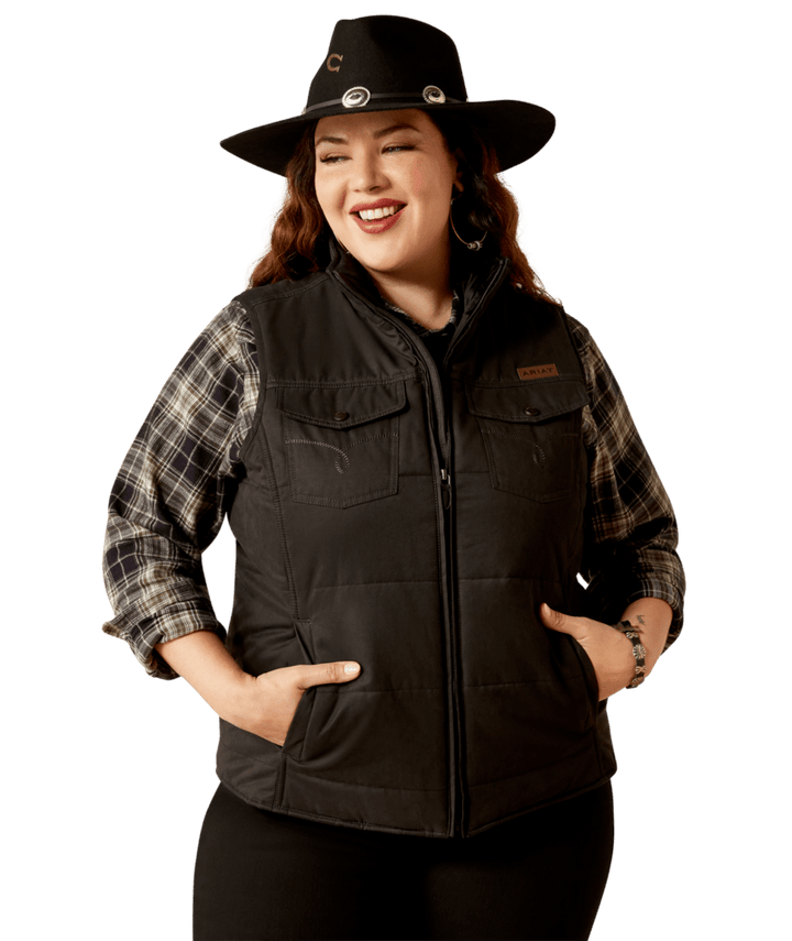 Ariat Women's Black Grizzly Quilted Vest