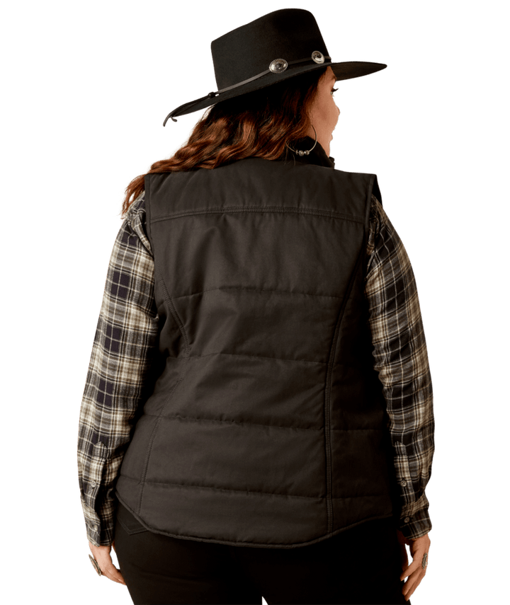 Ariat Women's Black Grizzly Quilted Vest