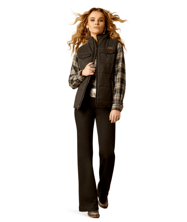 Ariat Women's Black Grizzly Quilted Vest