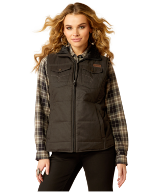 Ariat Women's Black Grizzly Quilted Vest