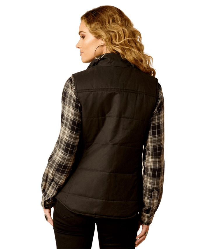 Ariat Women's Black Grizzly Quilted Vest