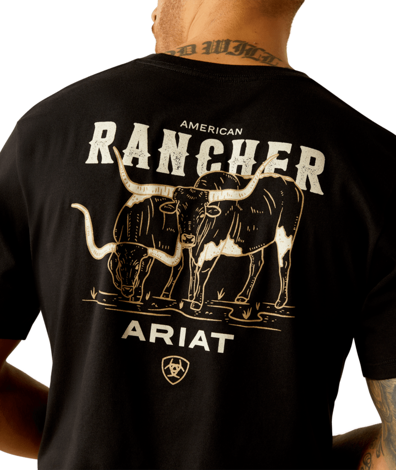 Ariat Men's Black American Rancher Tee