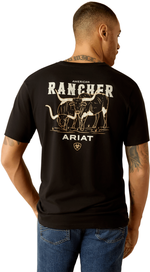 Ariat Men's Black American Rancher Tee