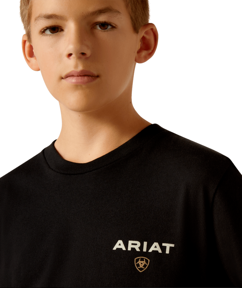 Ariat Boy's Black American Rancher Tee