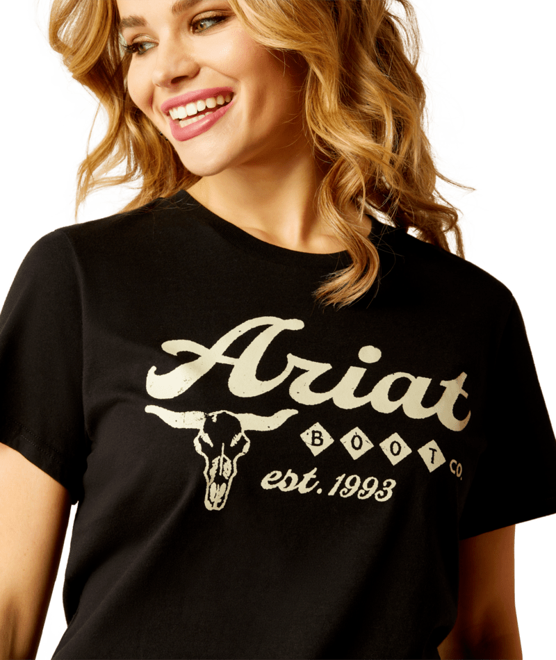 Ariat Women's Black Established Boot Co Tee