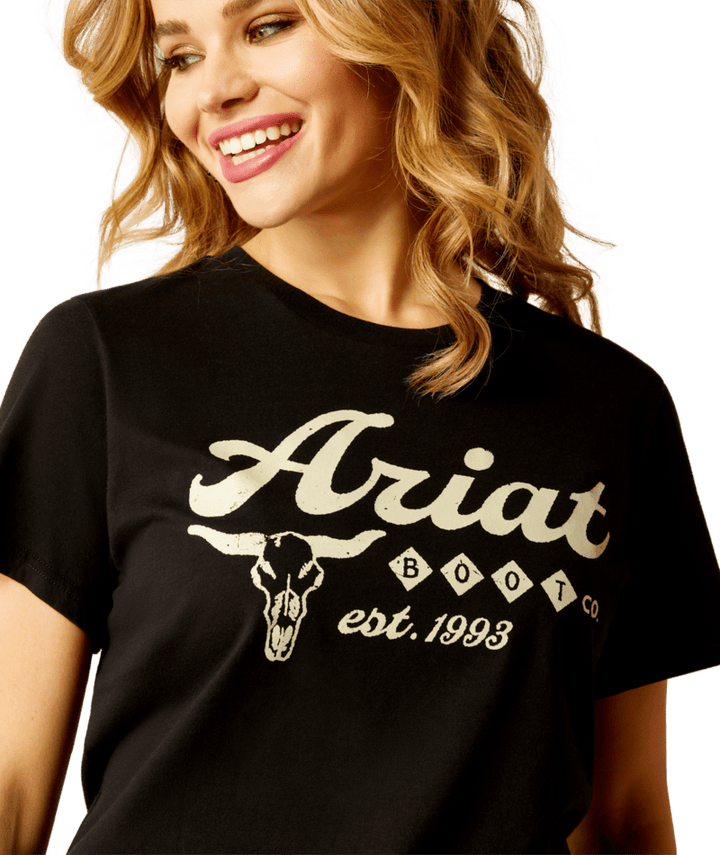 Ariat Women's Black Established Boot Co Tee