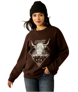 Ariat Women's Mole Taurus Oversized Crew Sweatshirt