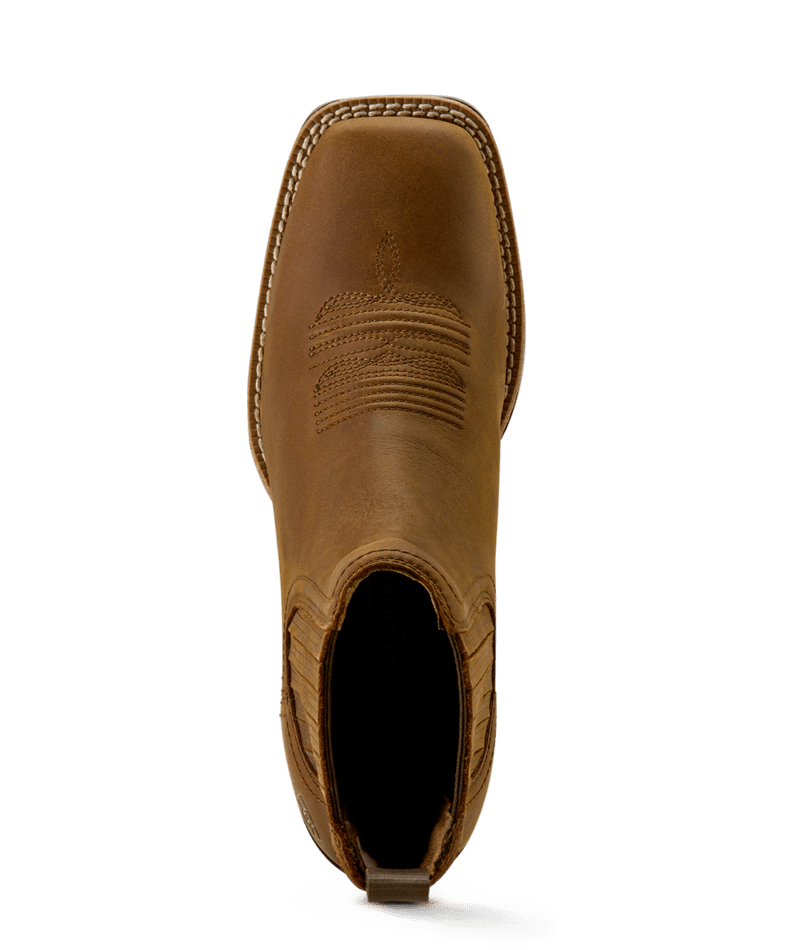 Ariat Women's Distressed Brown Booker Chelsea Wide Square Toe Boot