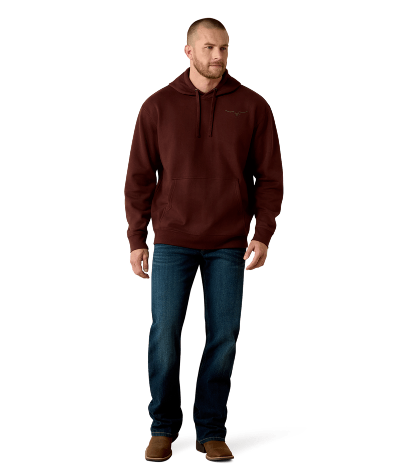 Ariat Men's Brown Shield Steerhead Hoodie