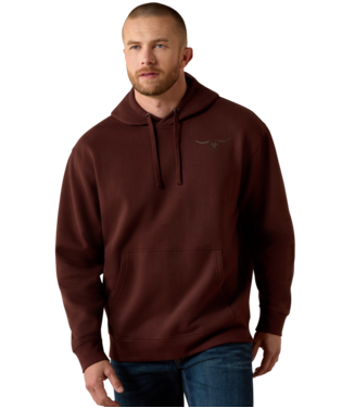 Ariat Men's Brown Shield Steerhead Hoodie