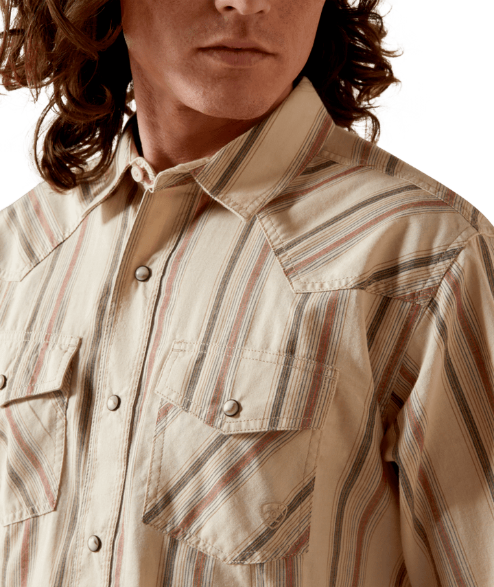 Ariat Men's Off White Hines Retro Fit Shirt