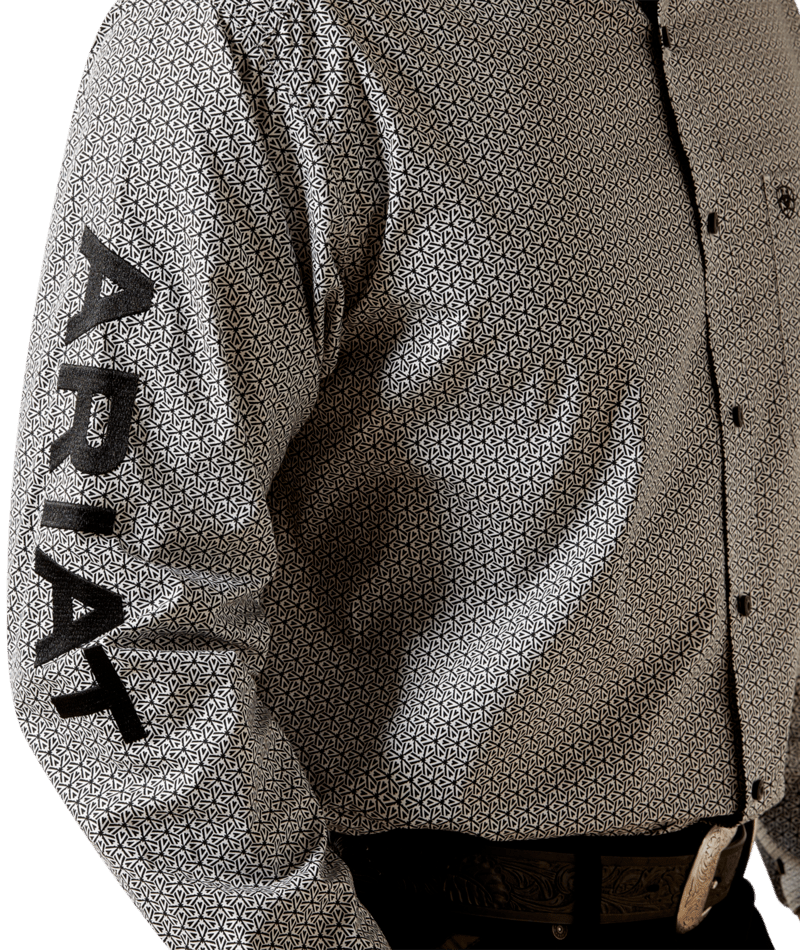 Ariat Men's White and Black Team Pablo Classic Fit Shirt