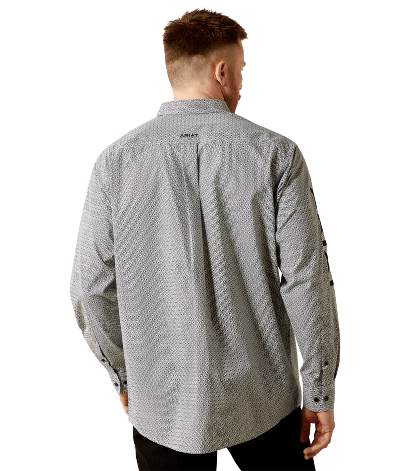 Ariat Men's White and Black Team Pablo Classic Fit Shirt