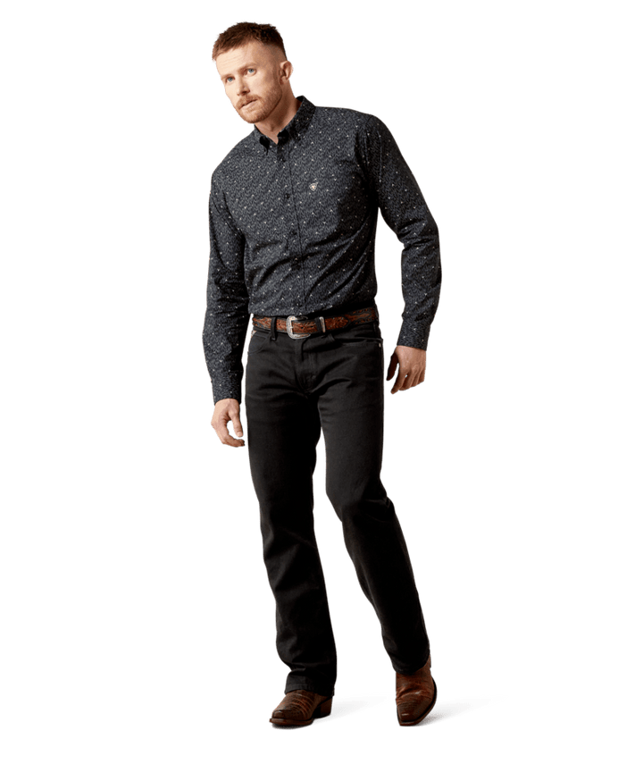 Ariat Men's Navy Wheaton Fitted Shirt