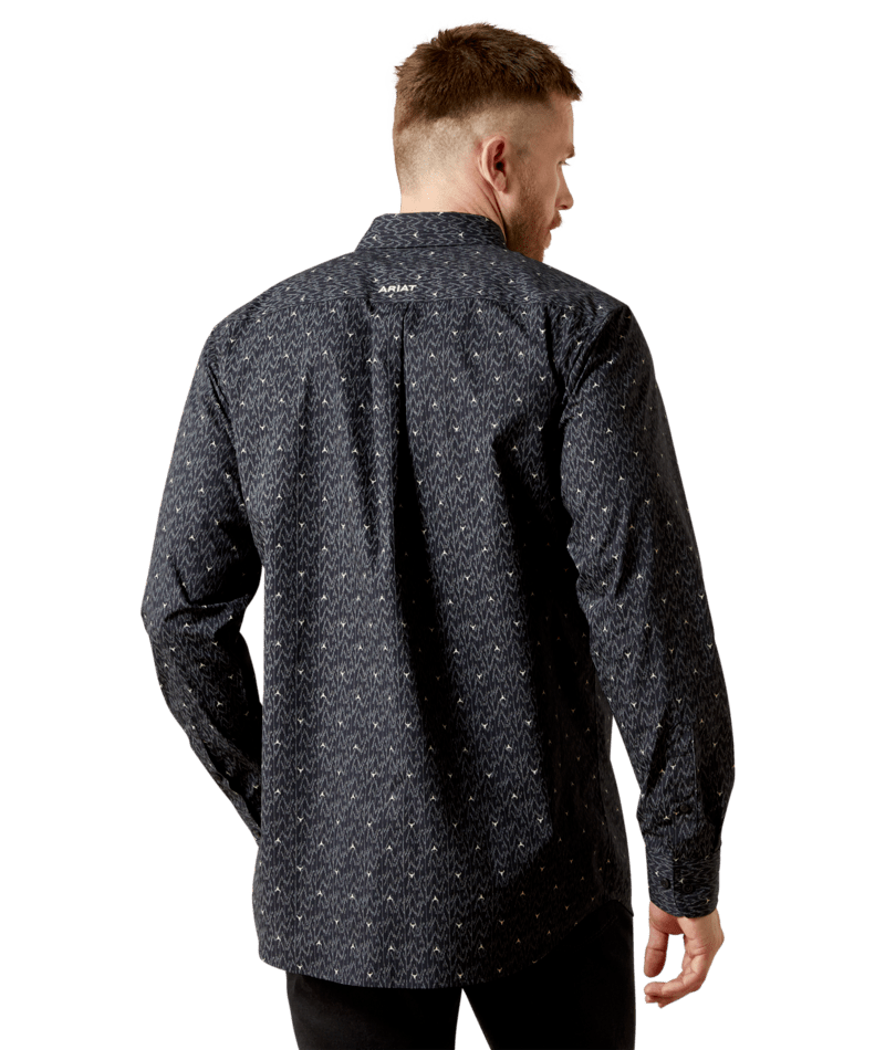 Ariat Men's Navy Wheaton Fitted Shirt