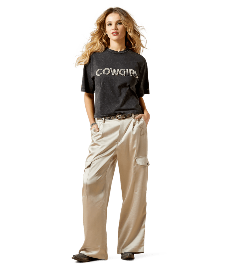 Ariat Women's Washed Black Pearl Tee