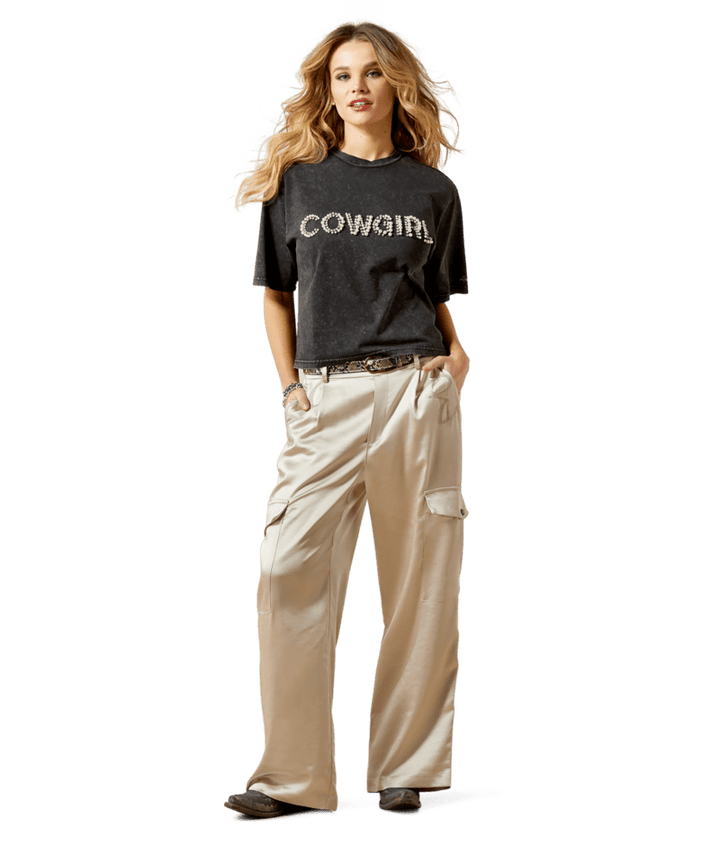 Ariat Women's Washed Black Pearl Tee