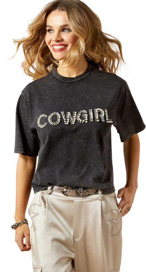 Ariat Women's Washed Black Pearl Tee