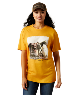 Ariat Women's Mustard Western Photo Tee