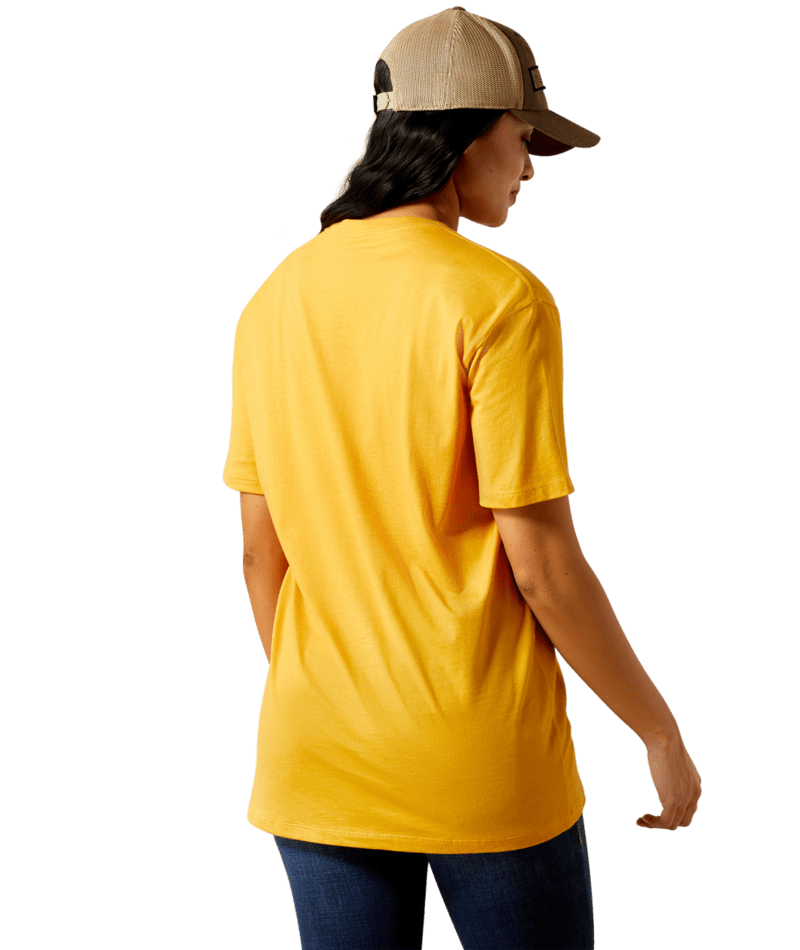 Ariat Women's Mustard Western Photo Tee