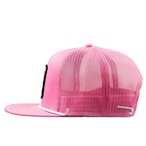 Lazy J Ranch Pink Cowpoke Classic Rope Trucker Hat