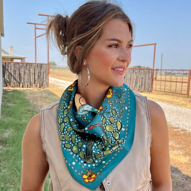 Fringe Scarves Turquoise Porter Scarf