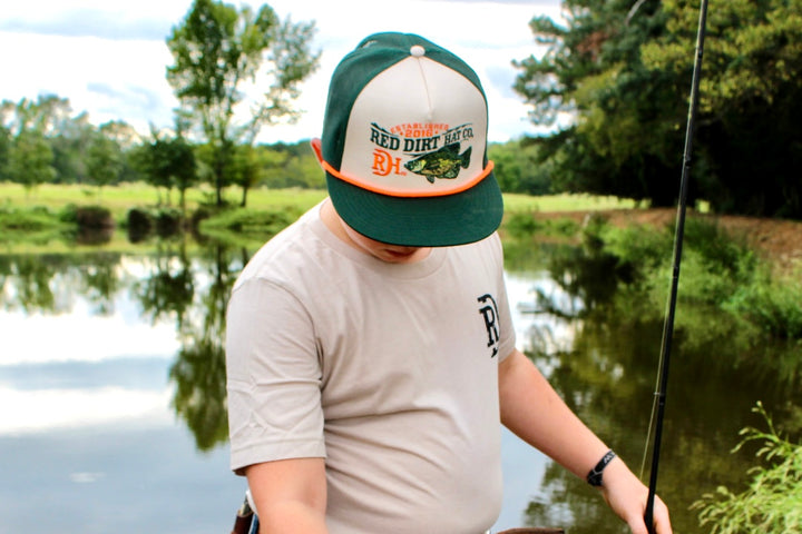 Red Dirt Hat Co Green Hooked Ball Cap