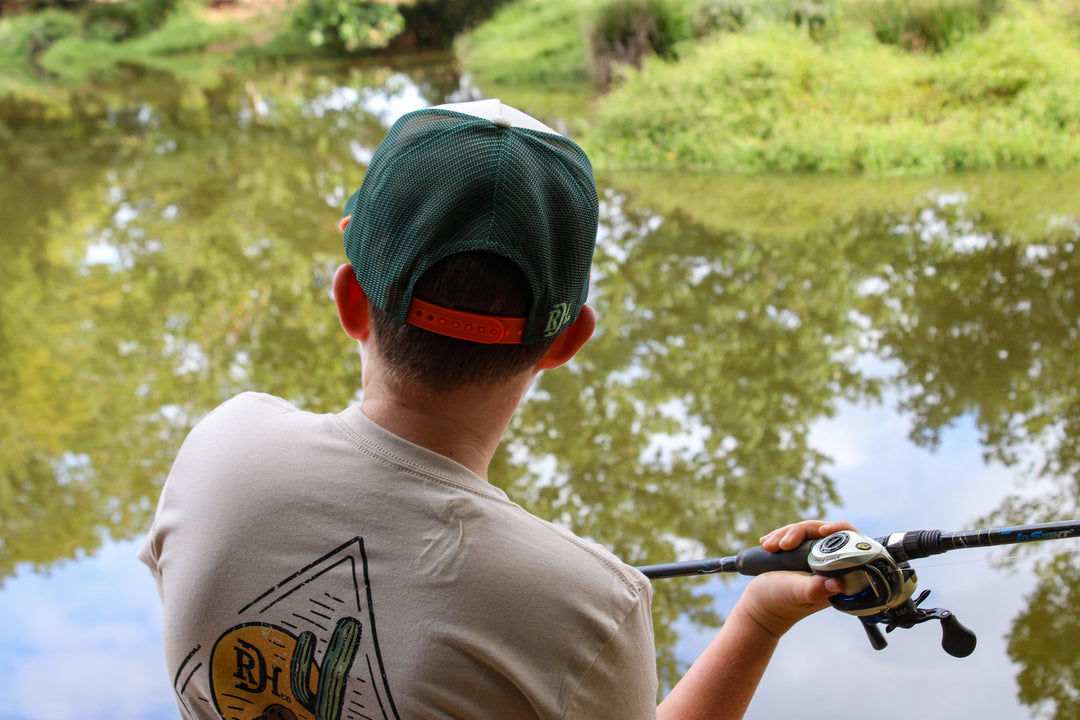 Red Dirt Hat Co Green Hooked Ball Cap