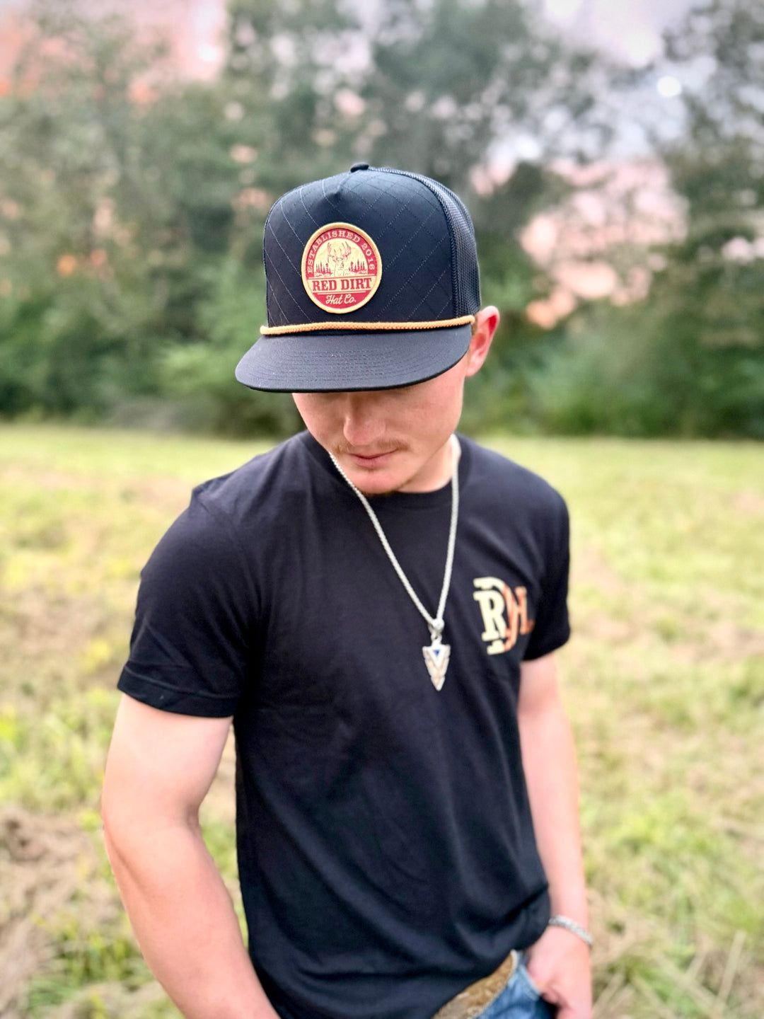 Red Dirt Hat Co Black The Rack Ball Cap