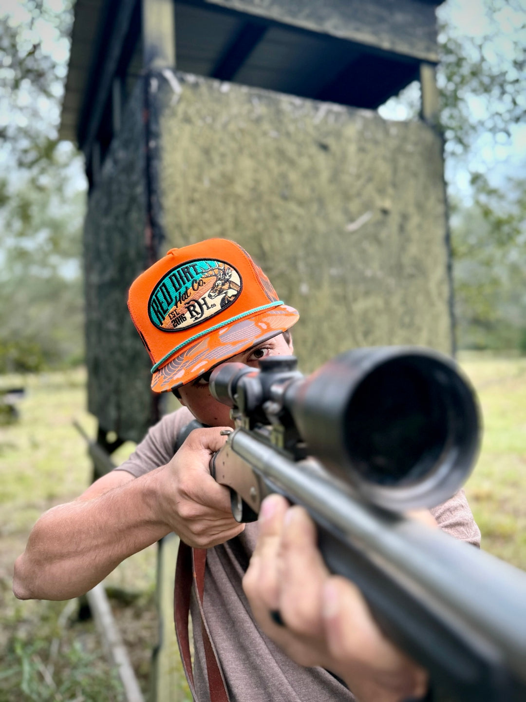 Red Dirt Hat Co Orange Show Stopper Ball Cap