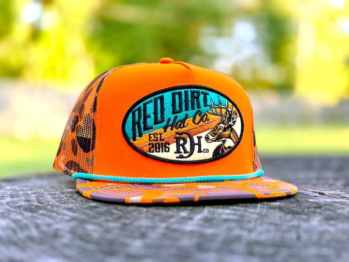 Red Dirt Hat Co Orange Show Stopper Ball Cap