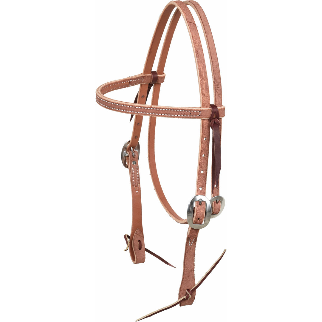 Berlin Custom Leather Roughout Browband Headstall
