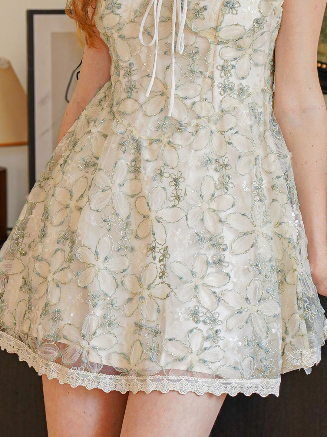 Rosie Posie Women's Midsummer Shimmer Floral A-Line Dress