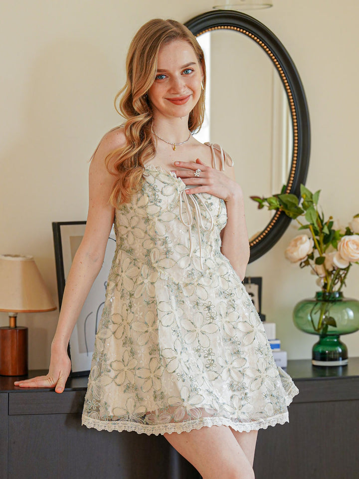 Rosie Posie Women's Midsummer Shimmer Floral A-Line Dress