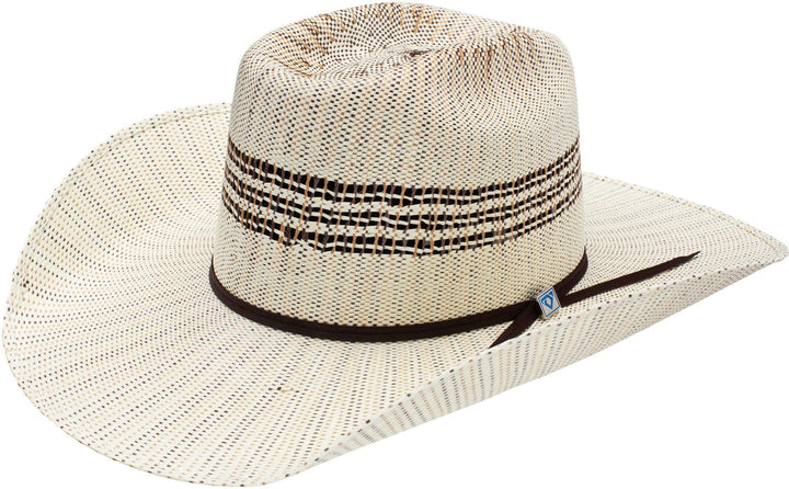 Resistol Natural and Brown Edgewood Straw Hat