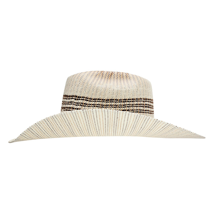 Resistol Natural and Brown Edgewood Straw Hat